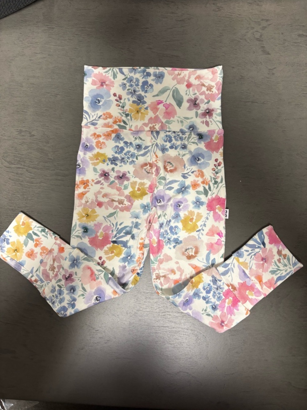 Little Sleepies Tiny Blooms Foldover Leggings 3-6M NWOT Sold Out